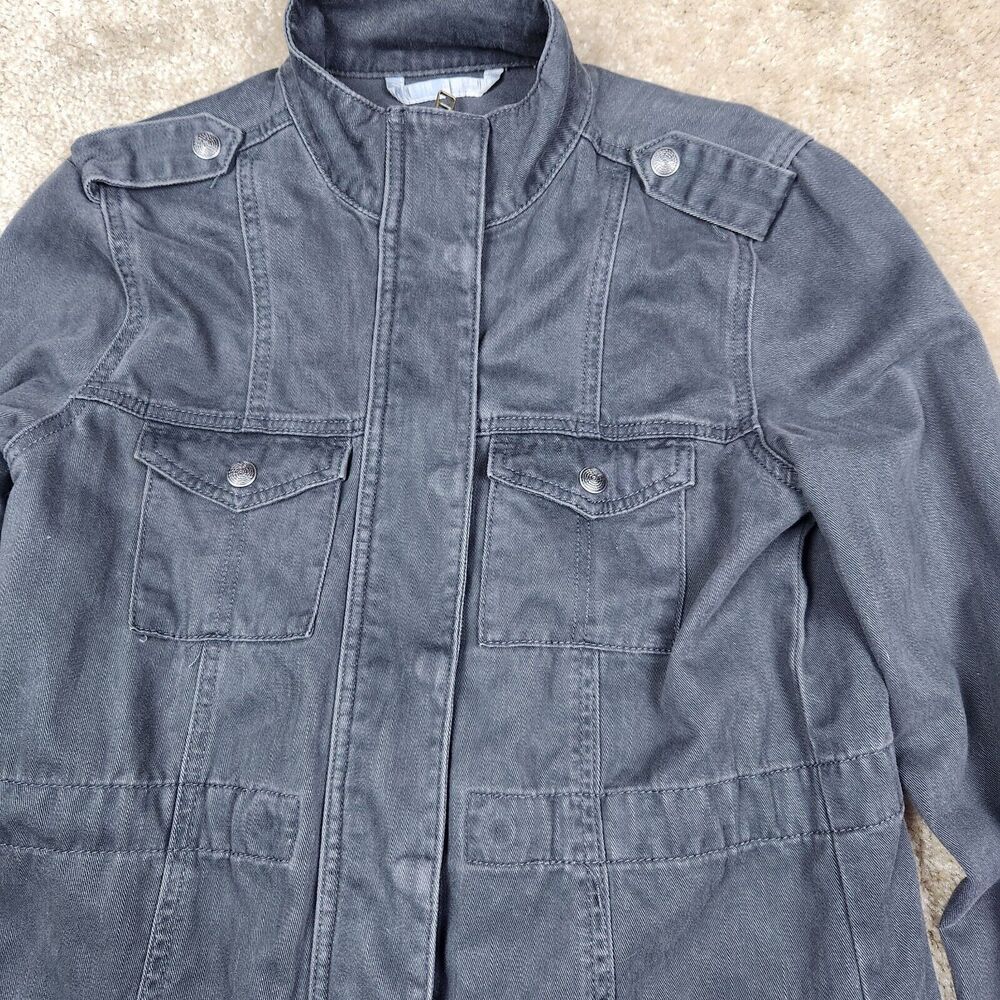 Levi's San Francisco Denim Jacket Gray Color Size Small Zip And Snap - Picture 2 of 11